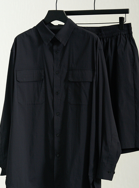 Tessitura Monti意大利进口纯棉轻薄无性别休闲工装衬衫套装