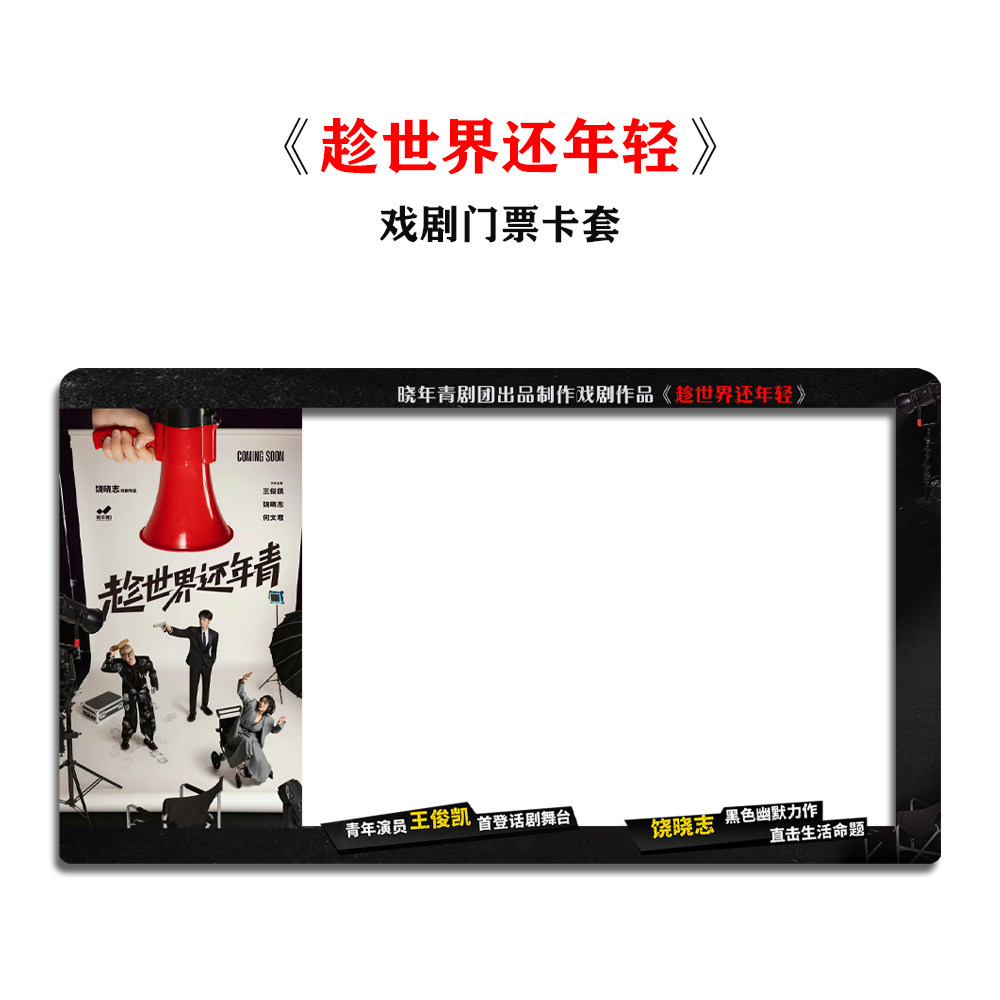 《趁世界还年轻》话剧戏剧小票保护套硬卡套票根保存王俊凯收藏版