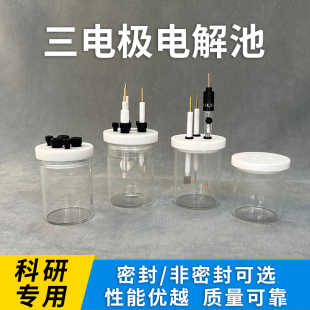 C002非密封电解池//三电极体系 普通电解池 二电极体系密封电解池