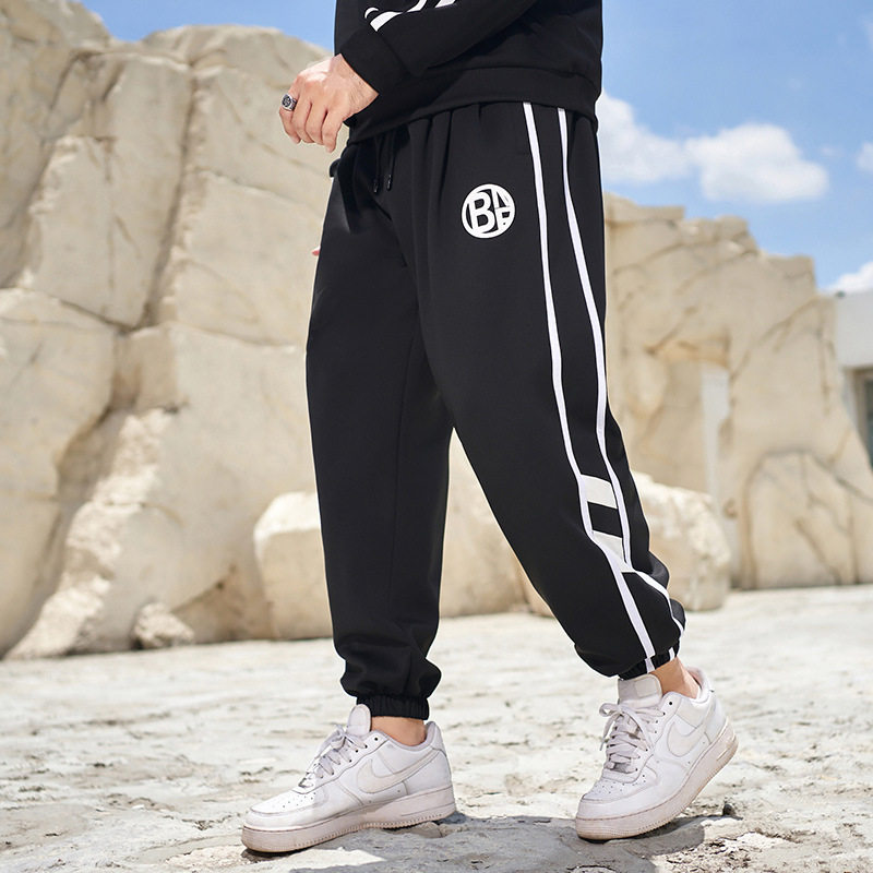 加肥加大码大码装潮牌休闲裤加加大胖子佬宽松小脚痞帅运动卫裤男