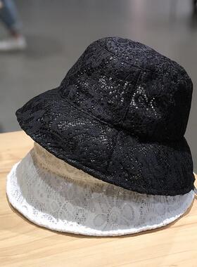 素颜神器渔夫帽夏女季遮阳 防晒明星同款脸太气质夏天复古渔夫蕾