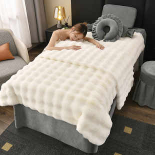 美容床罩四件套新款网红床罩轻奢美容院专用高档头疗按摩床罩冬款