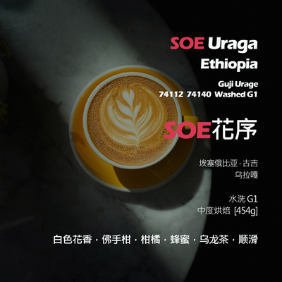 SOE埃塞俄比亚古吉乌拉嘎74112 74140花序水洗G1单品意式咖啡豆