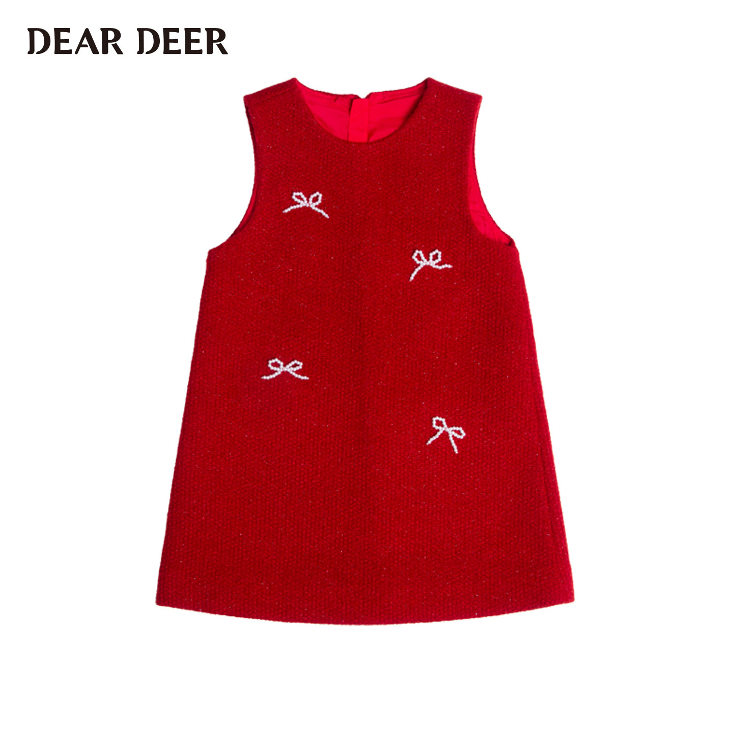 【门店同款】迪迪鹿女童连衣裙2025冬季新款毛呢背心裙无袖A字裙,童装/婴儿装/亲子装,连衣裙,淘宝优惠券,粉丝福利购,淘宝优惠卷