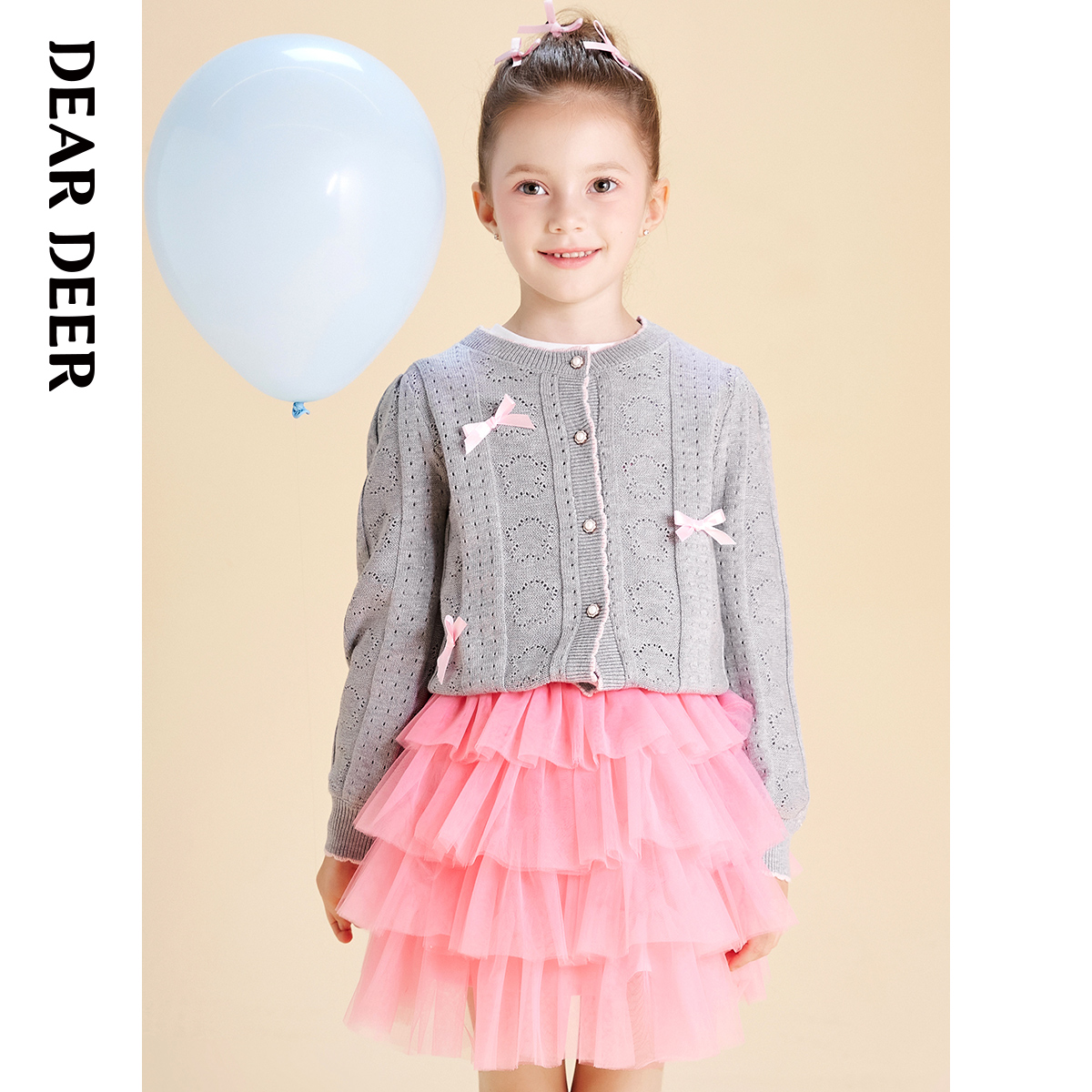 DearDeer/迪迪鹿女大童针织外套