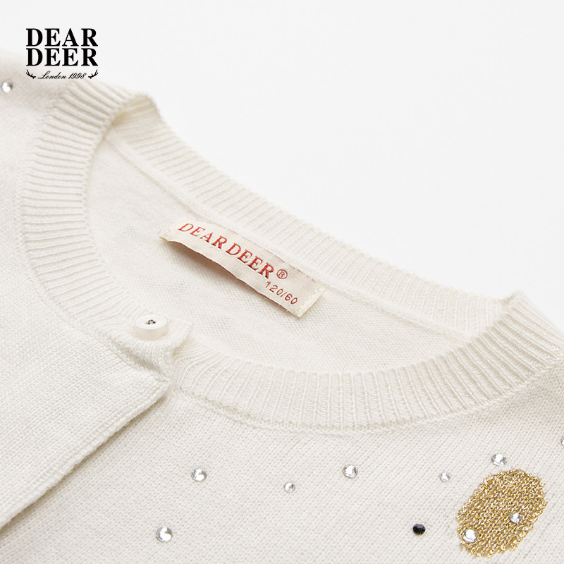 Pull fille DEAR DEER à manche longue - Ref 2104303 Image 4