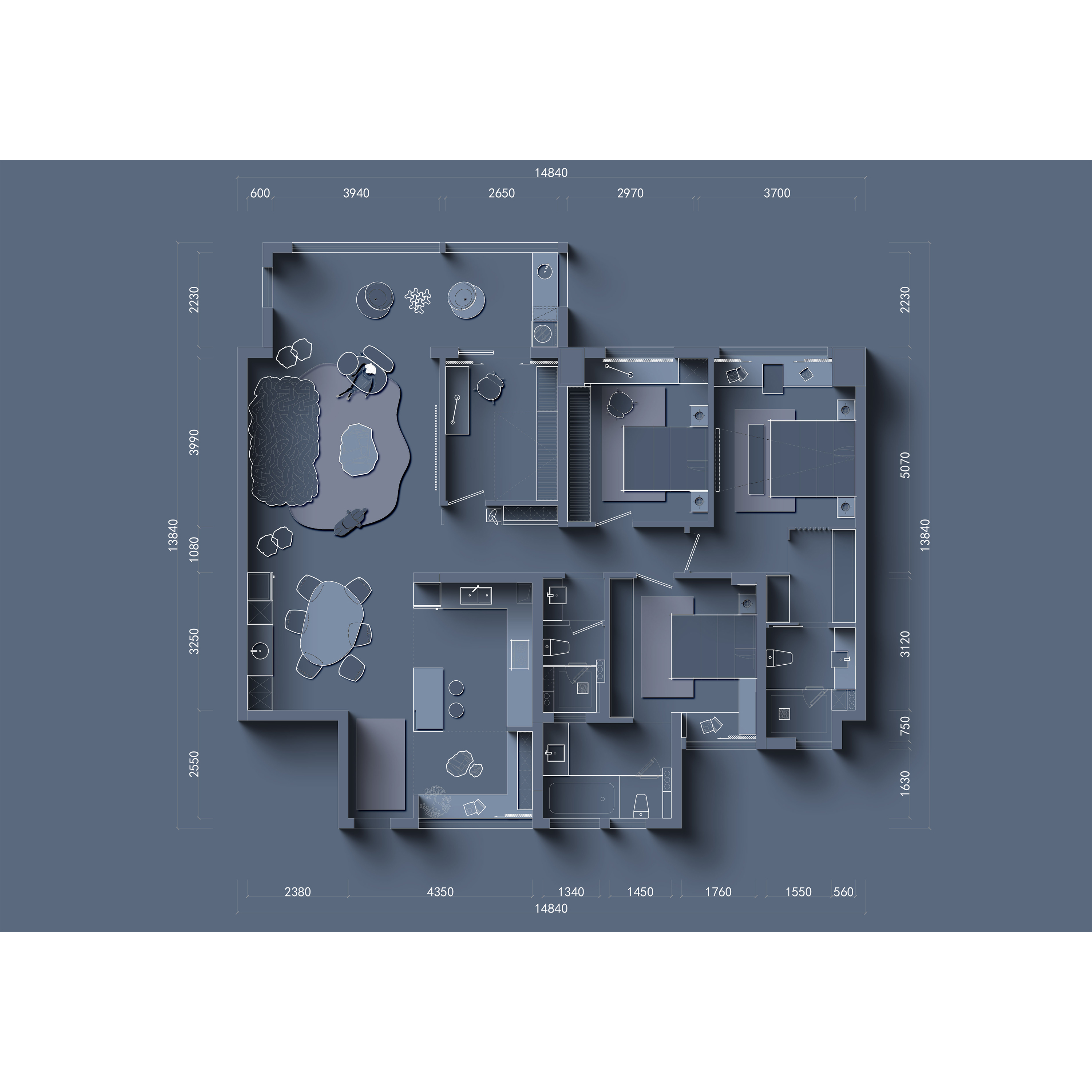 (527)Interior Design网红PS家装彩平素材