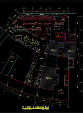 （109）海*-餐厅实战 现代中式餐馆施工图教程带CAD文件