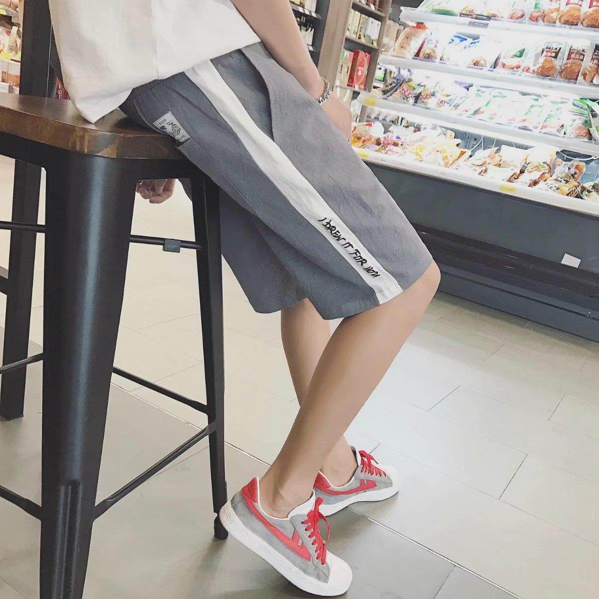 便宜男装夏季马裤初中学生牛仔五分男生夏天七分短裤宽松7分裤潮|ruв категории Мужская одежда, брюки - от Buy2taobao.com для оказания профессиональной услуги покупки агента Taobao