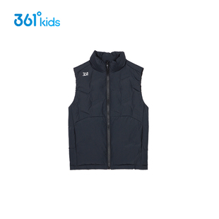 361度儿童羽绒马甲男童2025冬季户外运动风保暖背心马甲K52441103