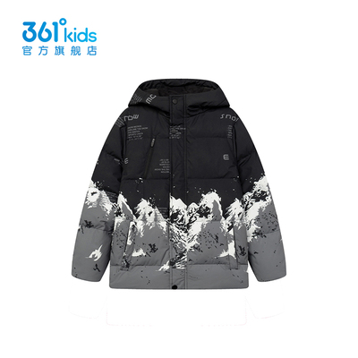 361童装男童羽绒服厚款防风2025冬季新款中大童连帽外套K52342914