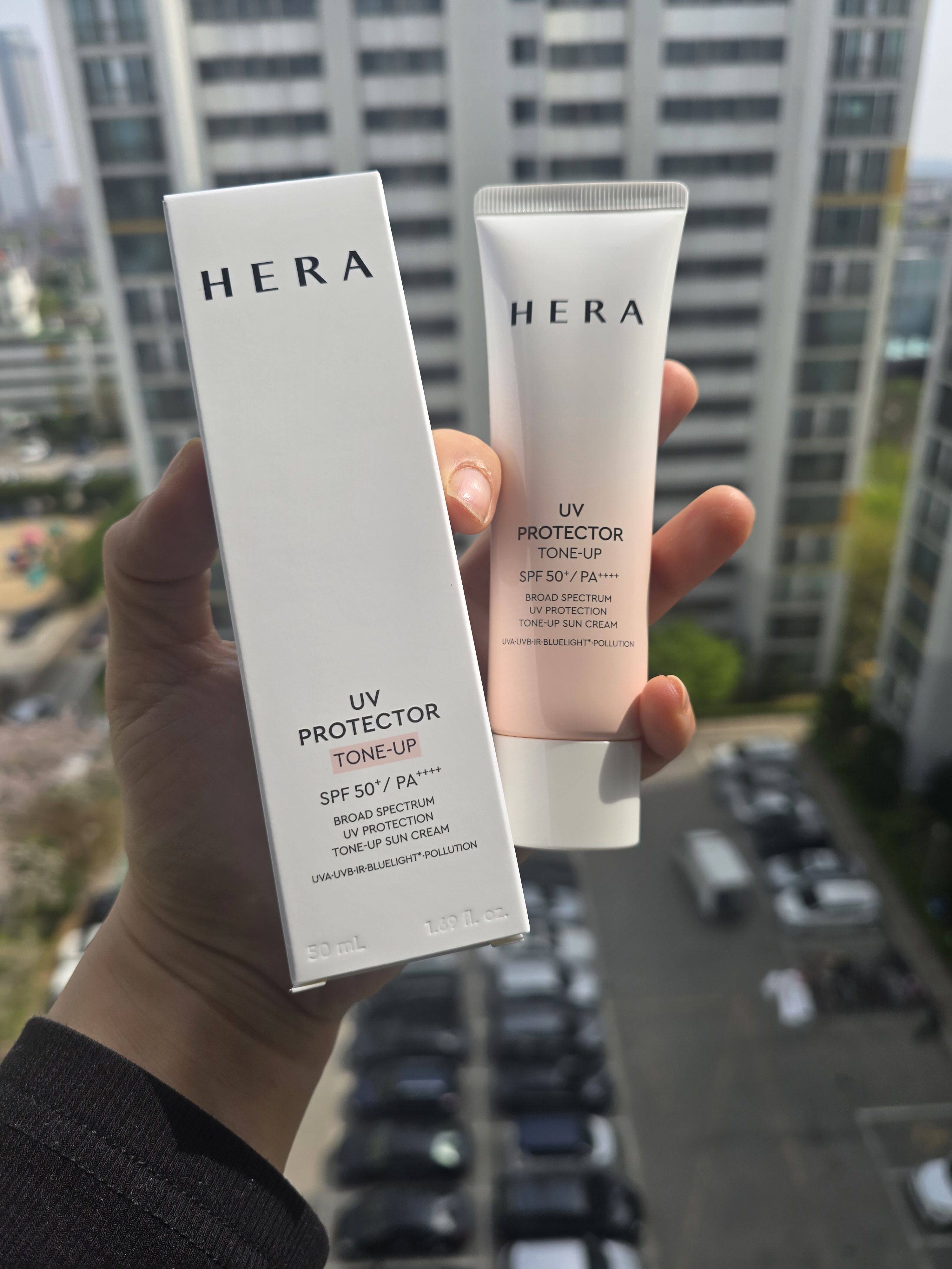 国内现货韩国专柜赫拉HERA粉色润色防晒隔离50ml/中样40ml