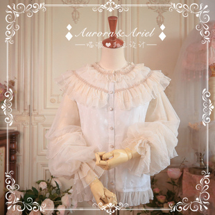 [AA lolita fashion] 尼莫 双层长袖雪纺衬衫/全棉内衬/现货