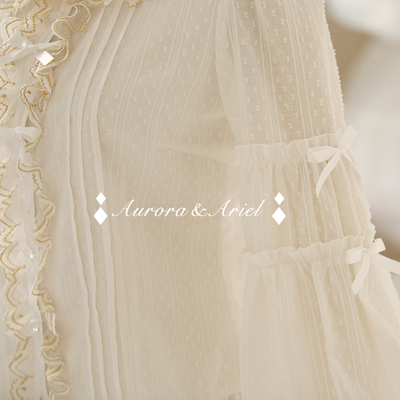 全棉双层全棉提花蕾丝衬衫折现货