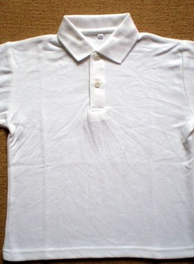 少儿童全棉短袖T恤衫网眼透气吸汗排湿舒爽纯棉宽松纯棉长袖白色