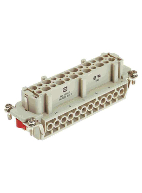 HARTING浩亭09340102701哈丁Han Hv E矩形连接器螺栓接线母头插芯