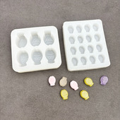 迷你鲷鱼烧捏捏乐硅胶模具DIY水晶滴胶石膏香薰蜡粒小鱼手工模具