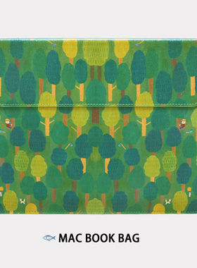 适用苹果电脑包mac book pro笔记本内胆包13寸air女M1男16森林14