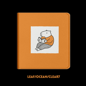 卡皮巴拉boox文石leaf5c保护壳3掌阅ocean5pro保护套iReader4turbo卡通超薄汉王clear7磁吸plus长续航poke6s