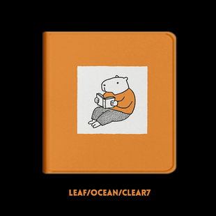 卡皮巴拉boox文石leaf5c保护壳3掌阅ocean5pro保护套iReader4turbo卡通超薄汉王clear7磁吸plus长续航poke6s
