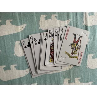 盲人扑克盲人用品 视障盲人专用纸牌盲文扑克牌盲童玩具盲人把玩