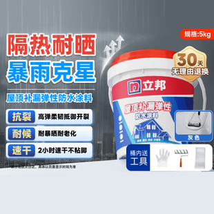 立邦屋顶防水补漏材料房顶裂缝楼顶渗水涂料聚氨酯补漏王液体卷材