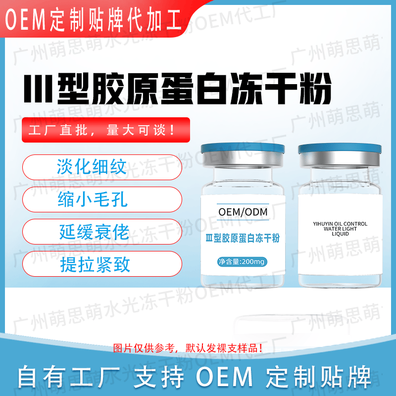 【Ⅲ型胶原蛋白冻干粉可OEM】淡化细纹缩小毛孔延缓衰佬提拉紧致