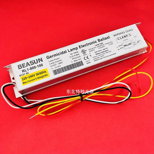 RL1-800-100电子镇流器 75W/80W/100W水处理紫外线灯管