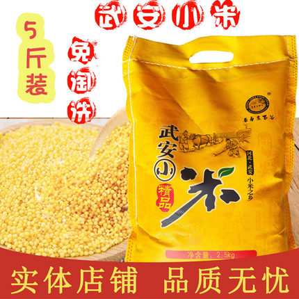河北武安红谷小米月子小黄米食用小米粥长寿农家谷红谷小米2500g