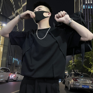 X57-P58男士白色T恤设计感短袖潮牌半袖2024新款夏季潮流1