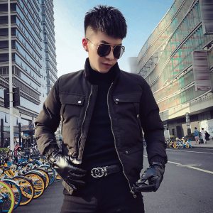 MY918-P140 男士新款棉衣2021冬季网红同款韩版潮流帅气短款外套2图片