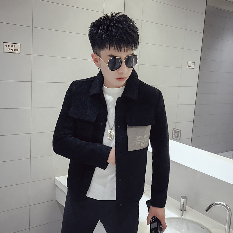 K87-P1552020妮子衣短款秋冬新款外套男韩版休闲时尚保暖上衣2,男装毛呢大衣,电商A257