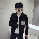 K87-P1552020妮子衣短款秋冬新款外套男韩版休闲时尚保暖上衣2，男装毛呢大衣，电商A257