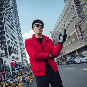 MY81-P145 男士冬季加厚潮流立领帅气青少年短款2020爆款棉衣外套图片