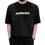 X32-P48满天星T恤男烫钻短袖美式潮牌2024新款夏季痞帅薄款半袖，男装T恤，电商A257