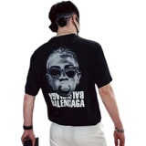T12男士夏季2021网红潮流炸街痞帅T恤欧版宽松高街流行短袖4，男装T恤，电商A257