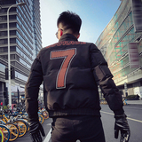 MY918-P140冬季男士韩版修身棉衣网红潮牌时尚加厚社会小伙外套，男装棉衣，电商A257