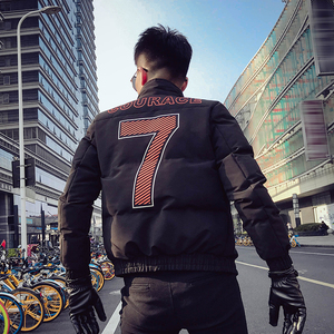 MY918-P140 冬季男士韩版修身棉衣网红潮牌时尚加厚社会小伙外套图片