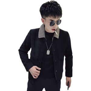 K88-P155 2020妮子衣短款秋冬新款外套男韩版休闲时尚加厚夹克图片