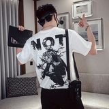 T112021夏季网红潮牌男士短袖新款欧美高街宽松潮流炸街t恤3，男装T恤，电商A257