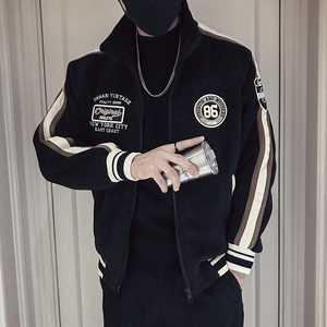 MY37-P138 冬季衣外套男仿羊羔绒毛袄2022新款男装羽绒服1图片