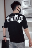 T66-P40夏季新款潮牌短袖2021网红潮流百搭宽松上衣半袖衣服，男装T恤，电商A257