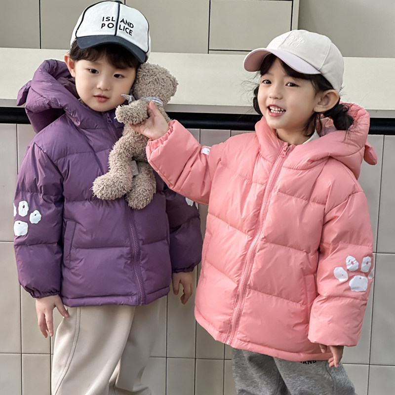 童装儿童绒羽服冬季男童女童加厚卡通连帽耳朵外套中小童保暖上衣,童装/婴儿装/亲子装,羽绒服,淘宝优惠券,粉丝福利购,淘宝优惠卷