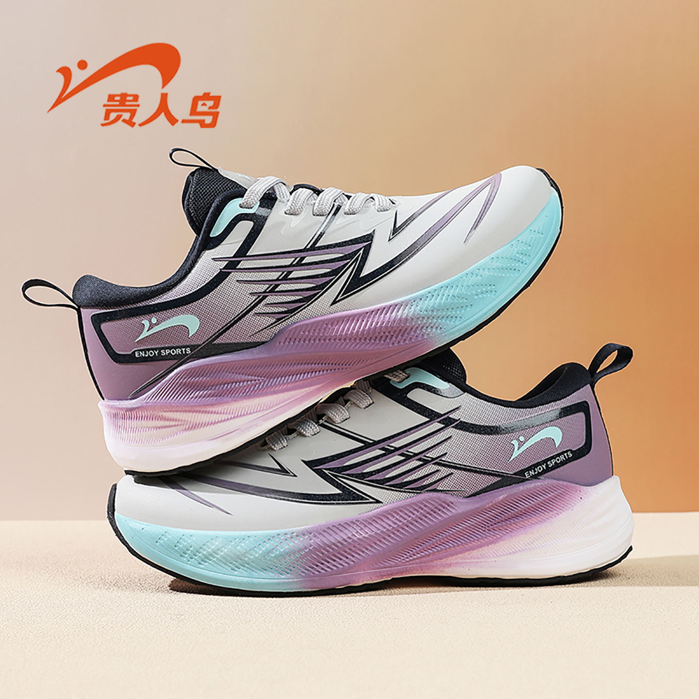 贵人鸟女鞋软底透气跑步鞋情侣鞋