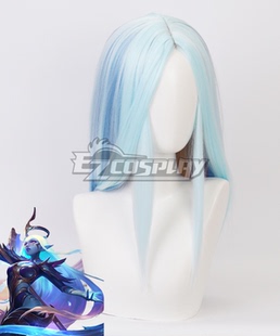 英雄联盟-索拉卡黎明使者 高温丝 cosplay 假发 假发个性订制