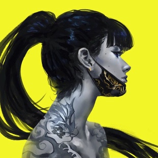 彩虹六号-Azami 高温丝 cosplay 假发