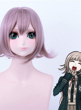 弹丸论破 七海千秋 cosplay假发 反翘假发