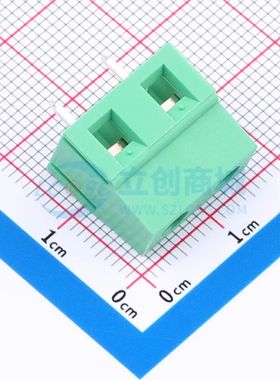 MX128-7.62-02P-GN01-Cu-Y-A螺钉式接线端子7.62mm 1x2P直插绿色