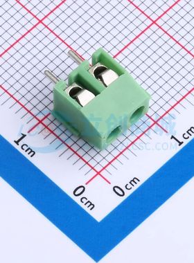 DB301V-3.96-2P-GN-S螺钉式接线端子3.96mm 1x2P直插绿色