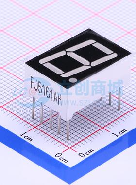 1位0.56英寸红色数码管 共阴极LED数码管FJ5161AH可开票